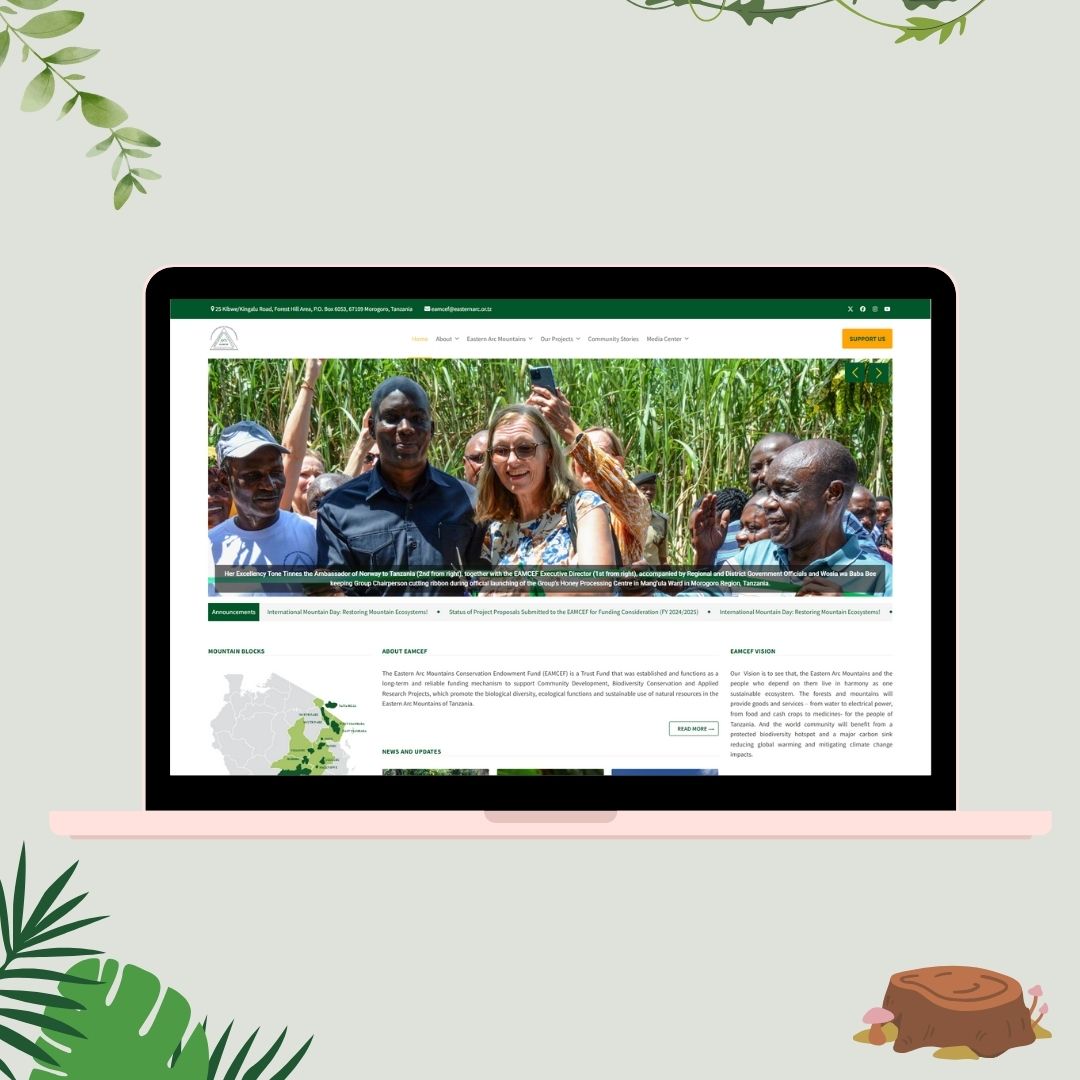 EAMCEF Website – Conservation Fund Website Design for Environmental Impact